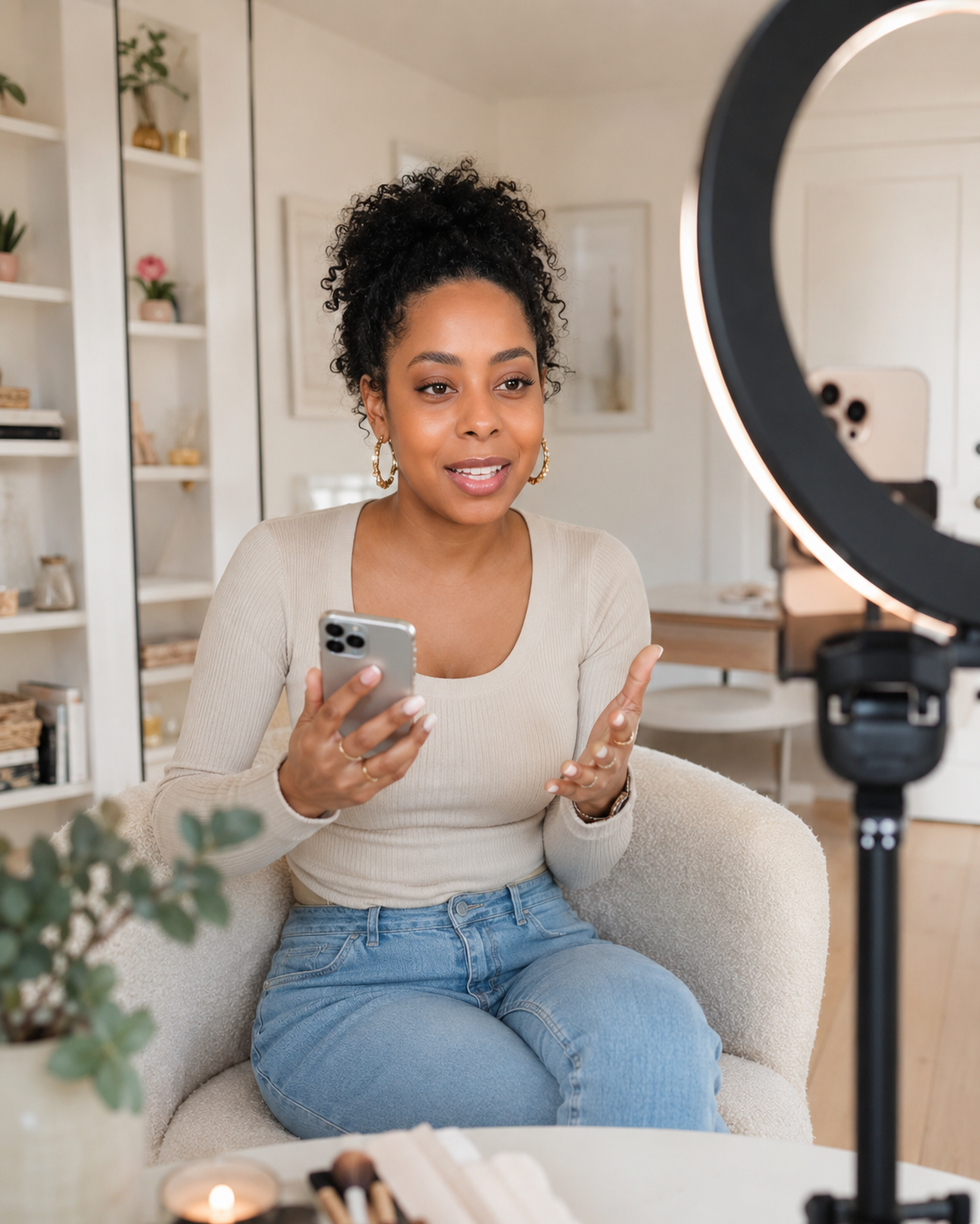 Beauty & style creator — illustrative