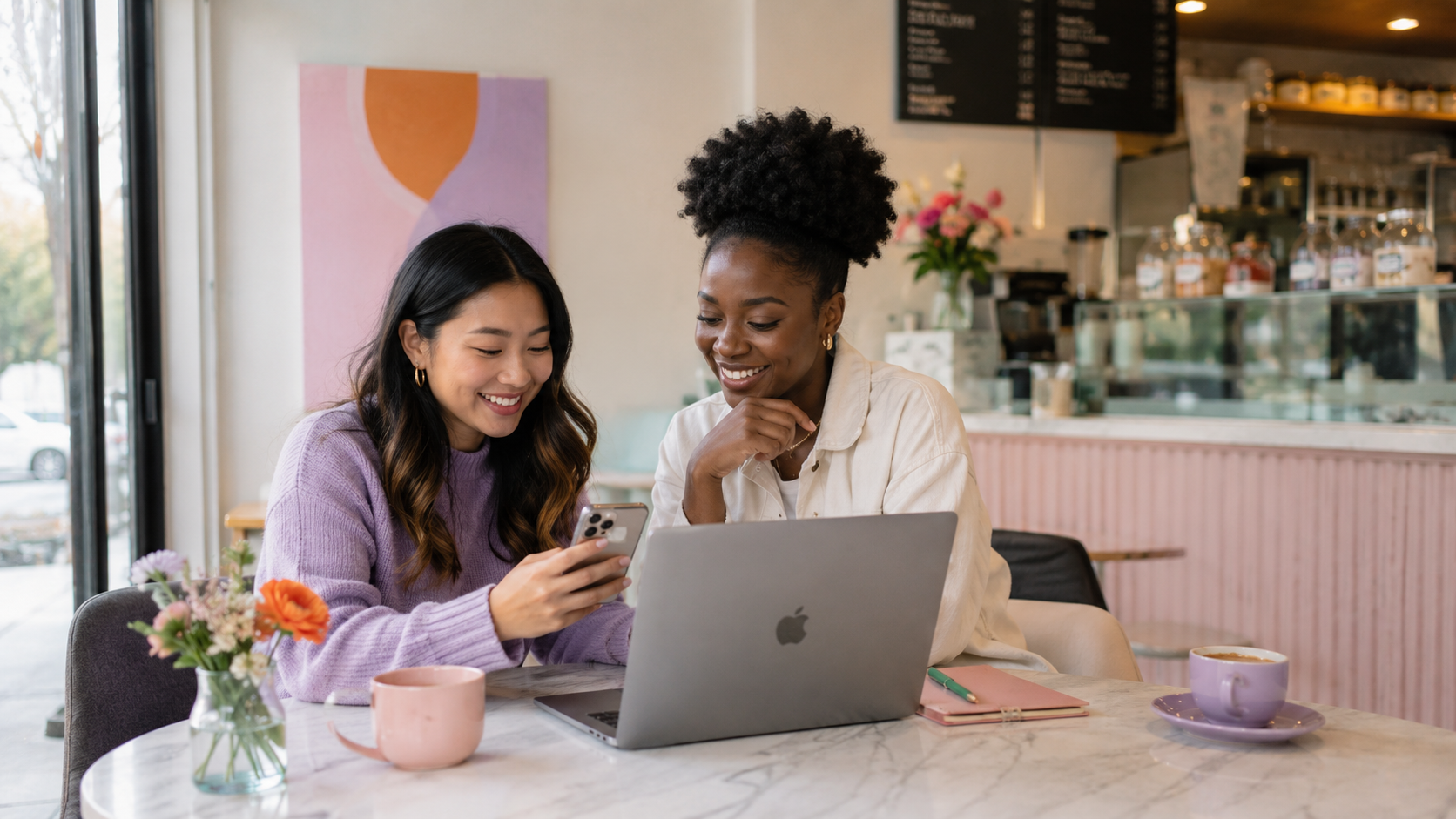coffee & community creator — illustrative
